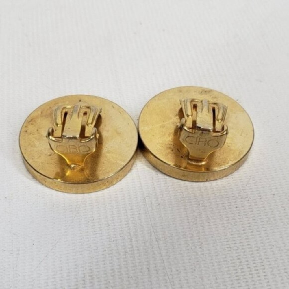 Vintage Ciro American Penny Clip On Earrings